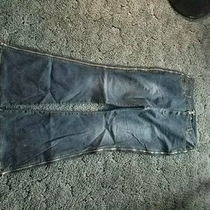 Retro! Fashion Nova zippered flared jeans size 1x